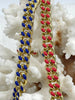 Image of Enamel Plated Colored Curb Chain 8mm, Colorful Chain, Chunky Statement Chain, Bulky Link Chain, Curb 6 Colors Enamel Plated Brass Fast Ship