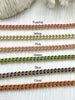 Image of Enamel Plated Colored Curb Chain 8mm, Colorful Chain, Chunky Statement Chain, Bulky Link Chain, Curb 6 Colors Enamel Plated Brass Fast Ship