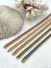 Image of Enamel Plated Colored Curb Chain 8mm, Colorful Chain, Chunky Statement Chain, Bulky Link Chain, Curb 6 Colors Enamel Plated Brass Fast Ship