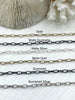 Image of Small Textured Cable Chain Oval sold by the foot. 7 Finishes (see drop down). Electroplated base metal, Fast ship