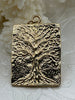 Image of High Quality Brass Tree Charm/Pendant, Tree of Life Pendant, Tree Gold or Rhodium Plated, 27mm x 21mm x 2.25mm, 3 Finishes. Fast Ship