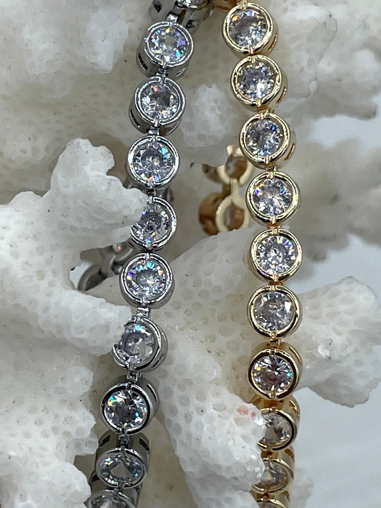 Cubic zirconia deals diamond tennis bracelet