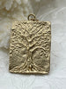 Image of High Quality Brass Tree Charm/Pendant, Tree of Life Pendant, Tree Gold or Rhodium Plated, 27mm x 21mm x 2.25mm, 3 Finishes. Fast Ship