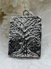 Image of High Quality Brass Tree Charm/Pendant, Tree of Life Pendant, Tree Gold or Rhodium Plated, 27mm x 21mm x 2.25mm, 3 Finishes. Fast Ship