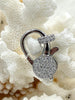 Image of Pave CZ Lobster Claw Clasps 3 colors 23mm x 13mm, lobster clasp,double sided , Spring Hook Clasp, Gold, Silver or Gunmetal. Fast Shipping