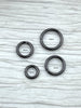 Image of Jump Rings Gunmetal, 4mm, 6mm, 8mm, 10mm, or 12mm, PK of 10, Brass Jump Rings, OPEN Ring, Heavy 15 GA (1.8mm) Jump Rings, Fast Ship