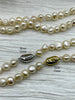 Image of 18'' AAA 8-9mm White Nugget Natural Freshwater Pearl Necklace,Silver or Gold Clasp,Hand Knotted, High Luster Freshwater Pearl, Fast Shipping