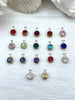 Image of Round Solitaire CZ & Crystal Pendant Cubic Zirconia Pendant 10mm 15 colors Fast Shipping