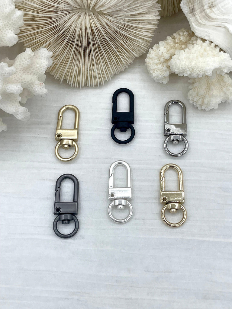 Push in Gate Lock Oval Jewelry Clasp Gold Silver Black Rose Gold Push Gate  Clasp, Spring
