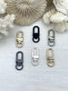 Image of Spring Gate Clasp, Gate Clasp, Push Clasp, Spring Gate Oval. Swivel Spring Gate, Push Clip, Spring Gate Pendant. Necklace Extender Fast Ship