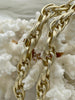 Image of Textured Chunky Triple Link Chain, Multilink Chain Oval, Statement Chain sold by the foot 13mm x 9.4mm. 4 finishes available. Fast Ship