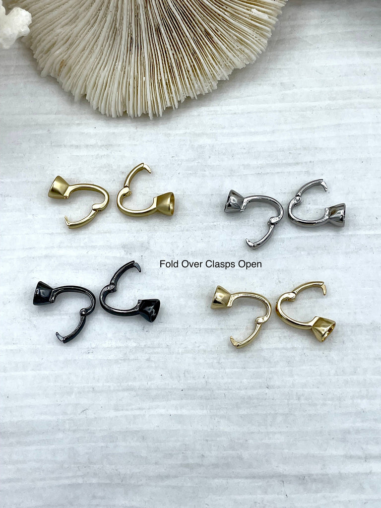 Fold Over Clasps with Tie Bar End Caps. Double Fold Over Clasp – Bling By A