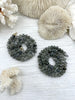 Image of Hand Knotted Necklace 16.5" Long, Labradorite Rondelle Stones with Finished Ends Gold or Silver, Fast Ship