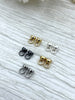 Image of Brass Tie Bar End Cap Connectors 6mm, End Cap With Tie Bars, DIY End Cap Clasps,Brass Clasp, Finding/connector, 5 colors Sold as a pair