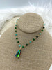 Image of Colorful Agate Stone Beaded Rosary Chains, Beaded Chains, 4 styles. 4.5mm round stone beads, Gold Wire, Sold by the foot. Fast ship