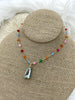 Image of Colorful Agate Stone Beaded Rosary Chains, Beaded Chains, 4 styles. 4.5mm round stone beads, Gold Wire, Sold by the foot. Fast ship