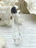 Image of Clear Crystal Pendants and charms with Clear and Gunmetal Cubic Zirconia. 4 Styles of Charms and Pendants, Clear Crystal. Fast Shipping