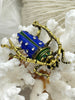 Image of Beetle Charm/Pendant, Enamel Rhinestone Pendant, Gold 46mm Pendants, Insect Pendants,Bug Pendants, 3 colors Fast Ship