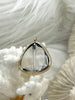 Image of Crystal Gold Soldered Pendants and charms. Heart, Teardrop, Drop, Oval connector, Three Way Connector, Soldered Charms 7 Styles Fast Ship