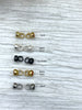 Image of Brass Tie Bar End Cap Connectors 6mm, End Cap With Tie Bars, DIY End Cap Clasps,Brass Clasp, Finding/connector, 5 colors Sold as a pair