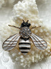 Image of Bee Charm/Pendant, Enamel Rhinestone Pendant, Gold 32mm Pendants, Insect Pendants,Bug Pendants, 2 Styles Red/Black or Black/White Fast Ship