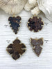 Image of Mixed Color Picture Jasper Pendant, Gold Soldered Stone Pendant, Natural Stone Variety of Sizes and Color, Stone Pendant Fast Ship