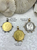 Image of Queen Elizabeth II Coin Pendant, Royal Pendant, Queen Pendant, Coin Bezel, Royal coin, Queen Elizabeth II Coin, 2 Styles. Fast Ship