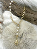 Image of Baroque Pearl Replica Pendant, Zinc Alloy Pearl Replica, Baroque Shape Pearl Pendant, Large Baroque Hand Wire wrapped, 3 colors, Fast Ship