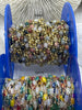Image of Gold plated Agate or Glass Rosary Chains, Gold Plated Brass Chain, Multicolor Beaded Chains, Colorful Chains, Sold By the Foot, Fast Ship