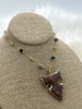 Image of Gold plated Agate or Glass Rosary Chains, Gold Plated Brass Chain, Multicolor Beaded Chains, Colorful Chains, Sold By the Foot, Fast Ship