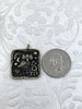 Image of High Quality Brass Ancient Greek Coin, Bubo Owl of Athena Greek ,Athena's Owl, Replica Charm, Gold or Rhodium Plated, 24mm, Fast Ship