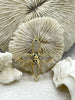 Image of Crystal Gold Soldered Connector Pendant. Flower Shape Connector, Large Soldered Crystal Charms, 50mm x 43mm, 10mm thick. Fast Ship