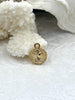 Image of High Quality Brass Charm, Gold Coin Disc Pendant, Small Queen Charm, Embossment Brass Pendant, 12mm round, Fast Ship