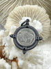Image of Buffalo Nickel coin Pendant, Reproduction Silver Coin Pendant, Buffalo Nickel Pendant, Buffalo Nickel Coin Charm, 5 bezel colors Fast Ship