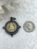 Image of Lion de la Gileppe Coin, Lion Pendant, Lion Medal, Lion Jewelry, Gold Lion coin, Lion Pendant, Lion de la Gileppe 3 bezel colors Fast Ship