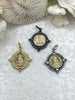 Image of Lion de la Gileppe Coin, Lion Pendant, Lion Medal, Lion Jewelry, Gold Lion coin, Lion Pendant, Lion de la Gileppe 3 bezel colors Fast Ship