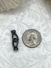 Image of Fold Over Clasps with Tie Bar End Caps. Double Fold Over Clasp, Jewelry Clasps, Cord End Caps, Plated Brass Clasps, 4 finishes. Fast Ship