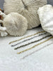Image of Small Cable Chain Oval sold by the foot. 7.3mm x 4.1mm. Electroplated base metal, 5 finishes available. Fast ship