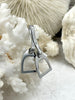 Image of Equestrian Stirrup Pendant High Quality Brass Equestrian Pendant, Stirrup Charm, Equestrian Charm Horse Jewelry, 8 Finishes Fast Ship.