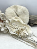 Image of WHITE Howlite Rosary Chain, Gold, silver, bronze or gunmetal wire links, 4mm round stone bead chain 1 Meter (39 inches)