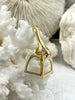 Image of Equestrian Stirrup Pendant High Quality Brass Equestrian Pendant, Stirrup Charm, Equestrian Charm Horse Jewelry, 8 Finishes Fast Ship.