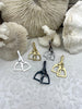 Image of Equestrian Stirrup Pendant High Quality Brass Equestrian Pendant, Stirrup Charm, Equestrian Charm Horse Jewelry, 8 Finishes Fast Ship.