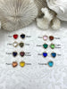 Image of Small Heart Shaped Solitaire Crystal Pendant, 10.5mm x 10.8mm x 4.8mm, Bale ID 2.3mm, OD 3.4mm, 15 colors Fast Shipping